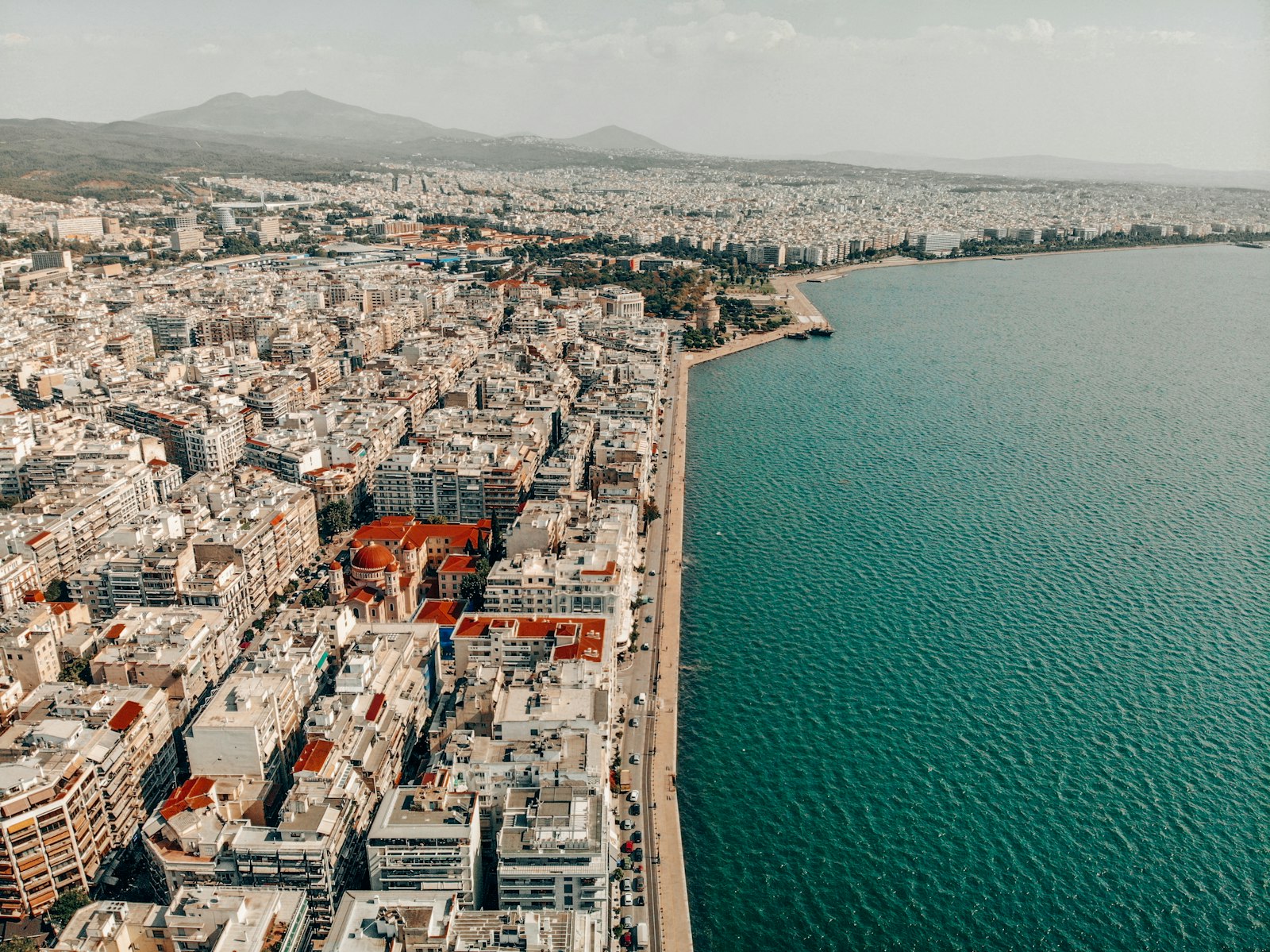 Θεσσαλονίκη από ψηλά, παραλία